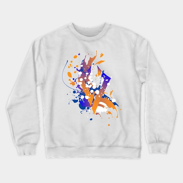 V splash Gamer Design Crewneck Sweatshirt by byPaul